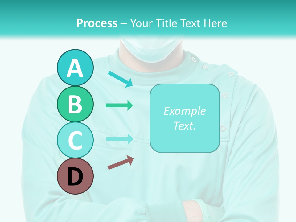 A Man In Scrubs Is Wearing A Surgical Mask PowerPoint Template
