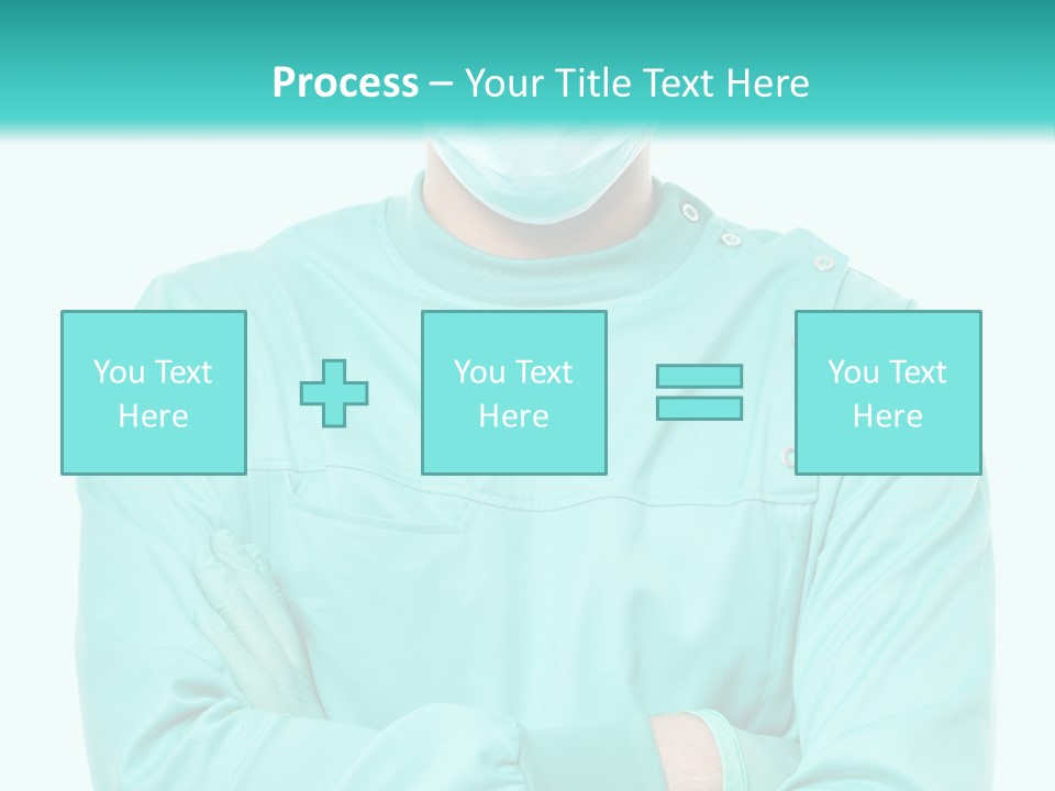 A Man In Scrubs Is Wearing A Surgical Mask PowerPoint Template