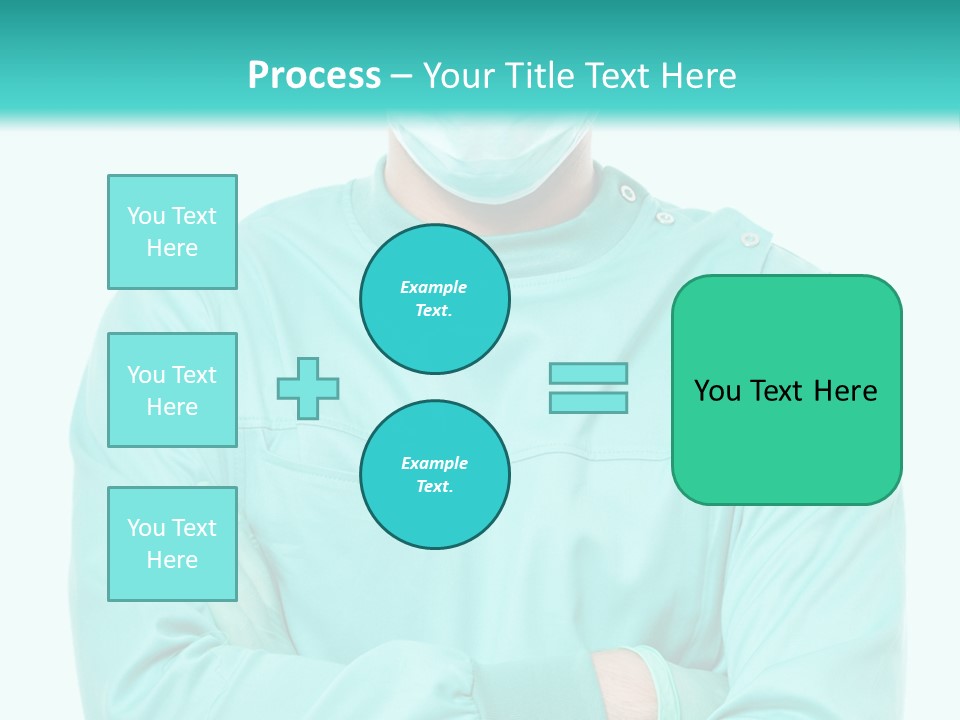 A Man In Scrubs Is Wearing A Surgical Mask PowerPoint Template