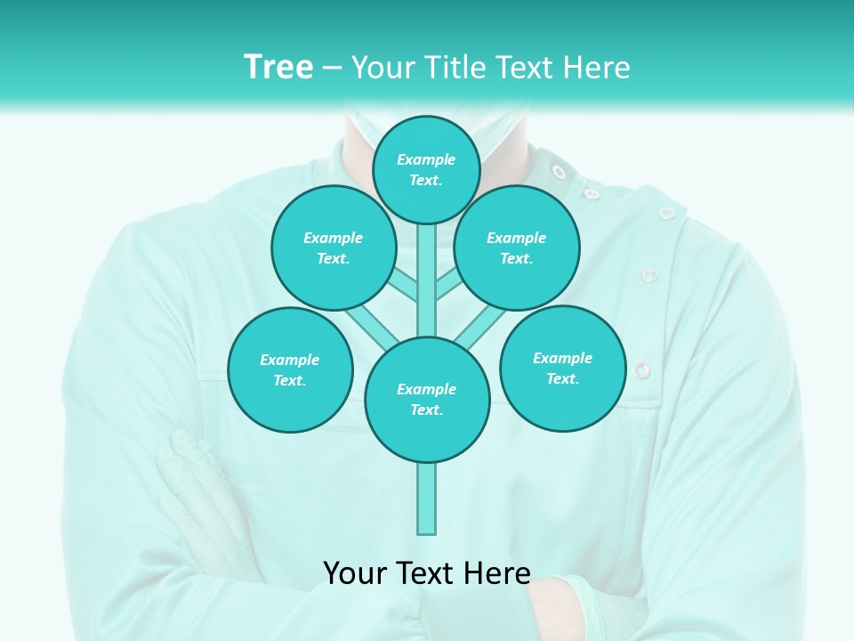 A Man In Scrubs Is Wearing A Surgical Mask PowerPoint Template