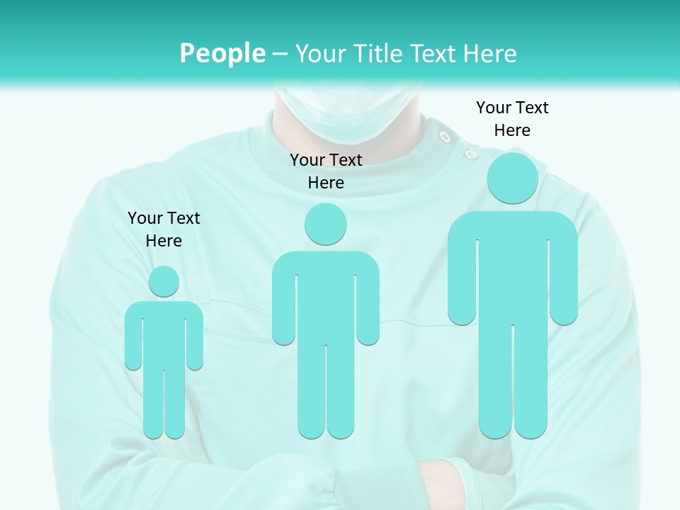 A Man In Scrubs Is Wearing A Surgical Mask PowerPoint Template