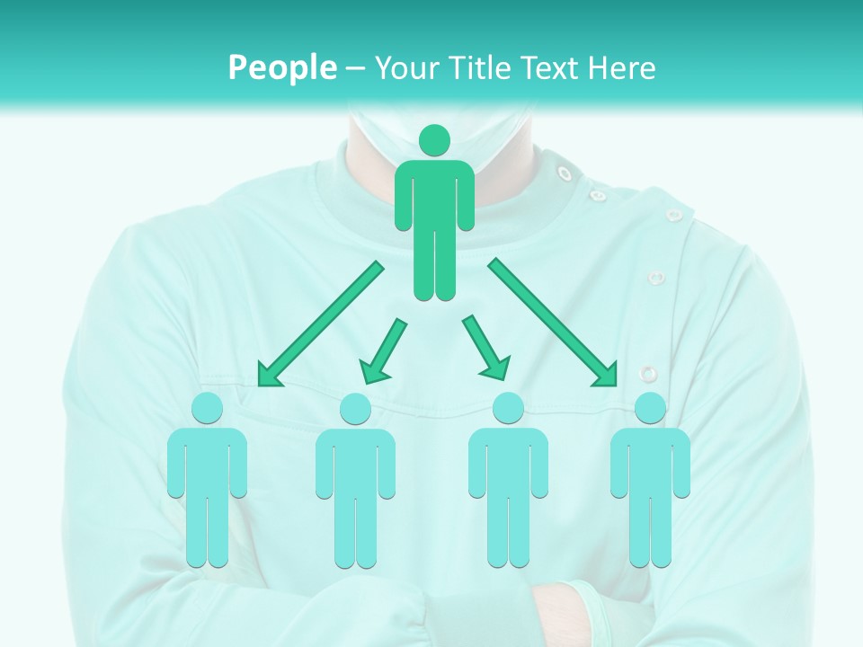 A Man In Scrubs Is Wearing A Surgical Mask PowerPoint Template