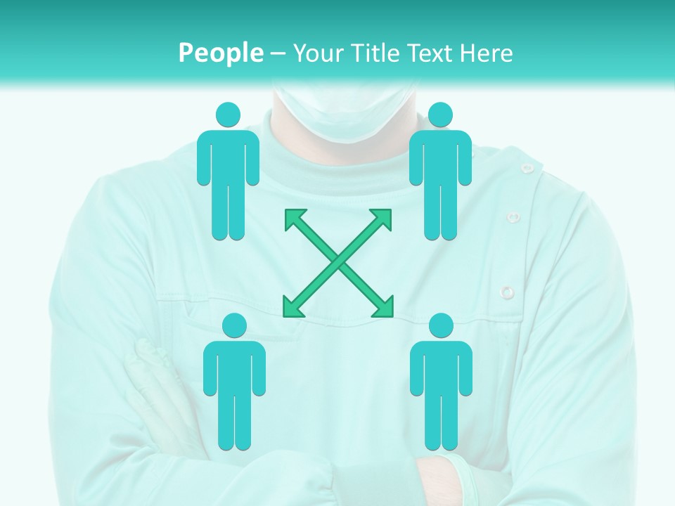 A Man In Scrubs Is Wearing A Surgical Mask PowerPoint Template