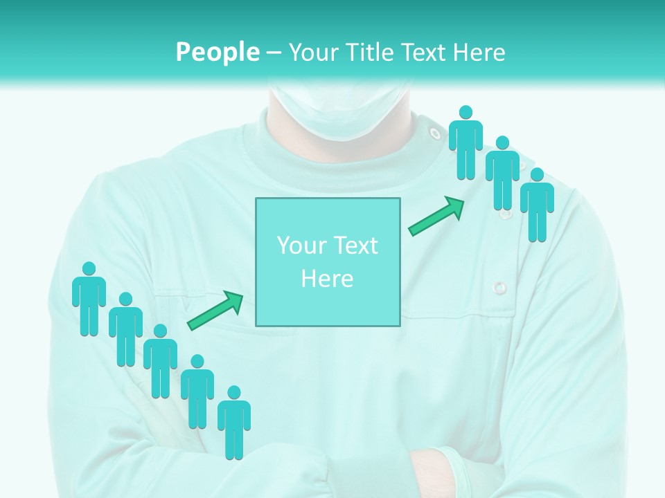 A Man In Scrubs Is Wearing A Surgical Mask PowerPoint Template