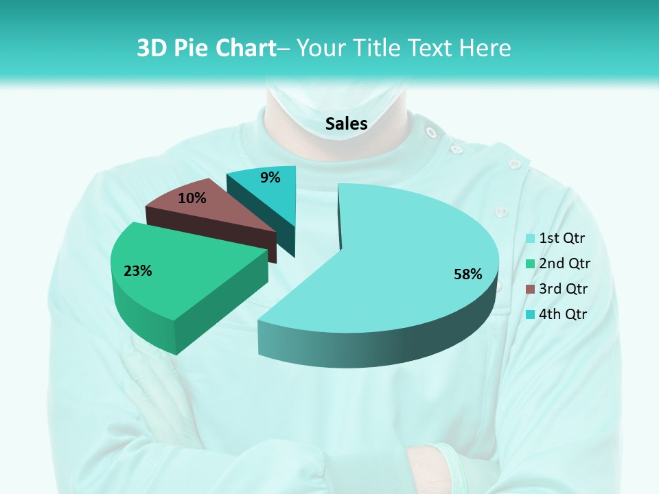 A Man In Scrubs Is Wearing A Surgical Mask PowerPoint Template