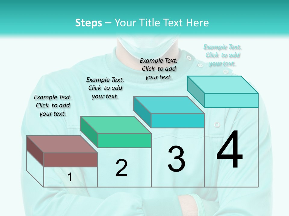 A Man In Scrubs Is Wearing A Surgical Mask PowerPoint Template