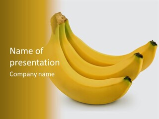 A Bunch Of Bananas Sitting On Top Of A Table PowerPoint Template