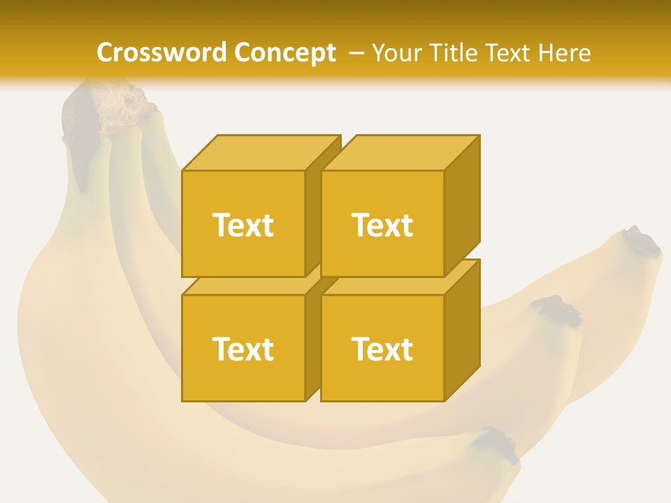 A Bunch Of Bananas Sitting On Top Of A Table PowerPoint Template