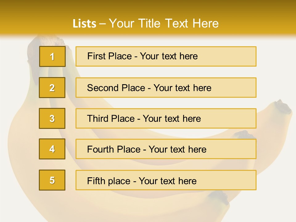 A Bunch Of Bananas Sitting On Top Of A Table PowerPoint Template