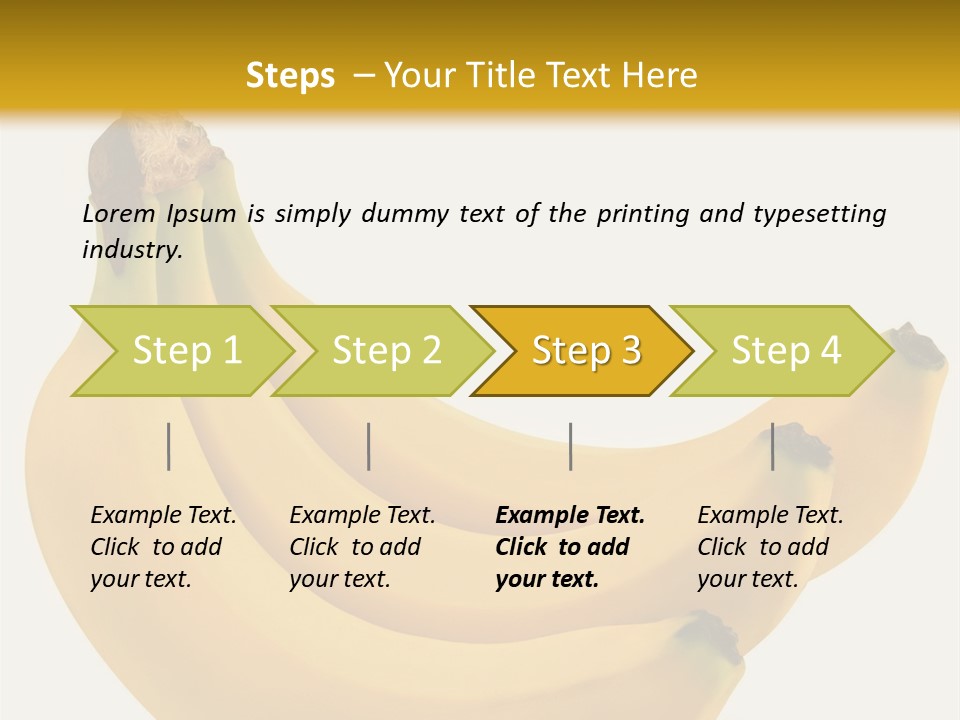 A Bunch Of Bananas Sitting On Top Of A Table PowerPoint Template