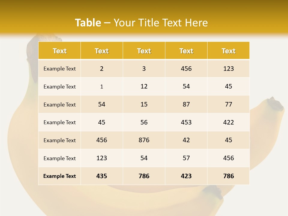 A Bunch Of Bananas Sitting On Top Of A Table PowerPoint Template