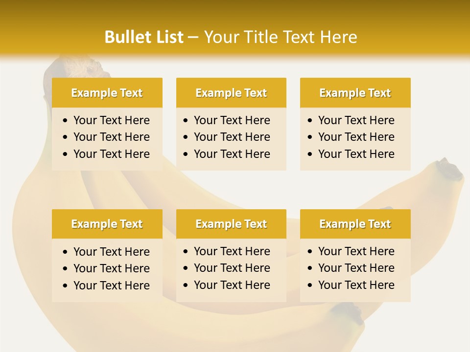 A Bunch Of Bananas Sitting On Top Of A Table PowerPoint Template