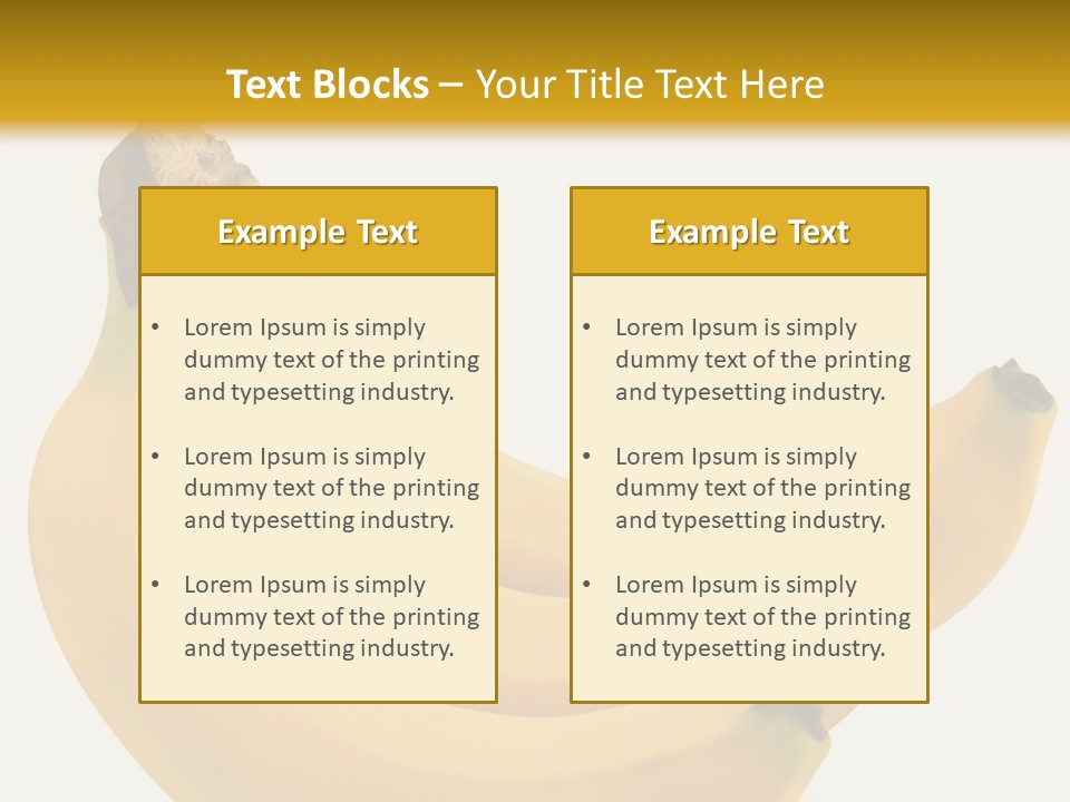 A Bunch Of Bananas Sitting On Top Of A Table PowerPoint Template