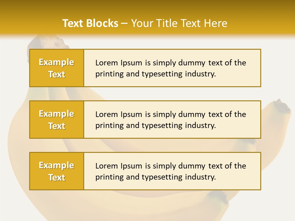 A Bunch Of Bananas Sitting On Top Of A Table PowerPoint Template