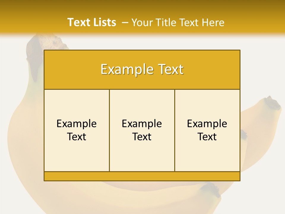A Bunch Of Bananas Sitting On Top Of A Table PowerPoint Template