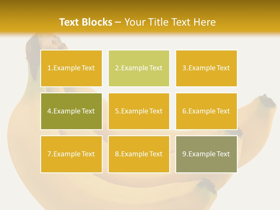A Bunch Of Bananas Sitting On Top Of A Table PowerPoint Template