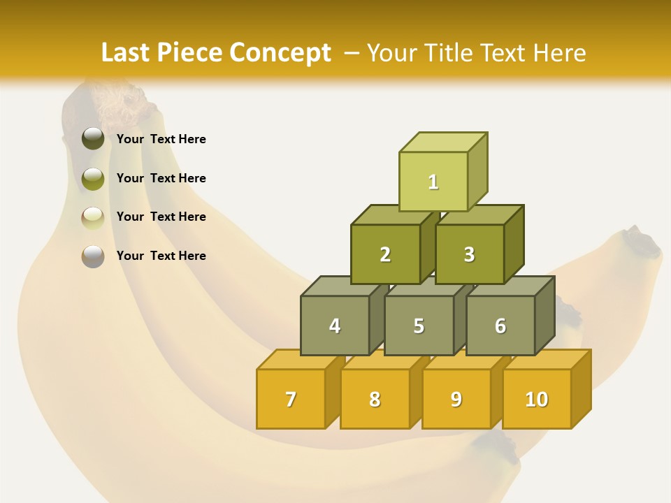 A Bunch Of Bananas Sitting On Top Of A Table PowerPoint Template