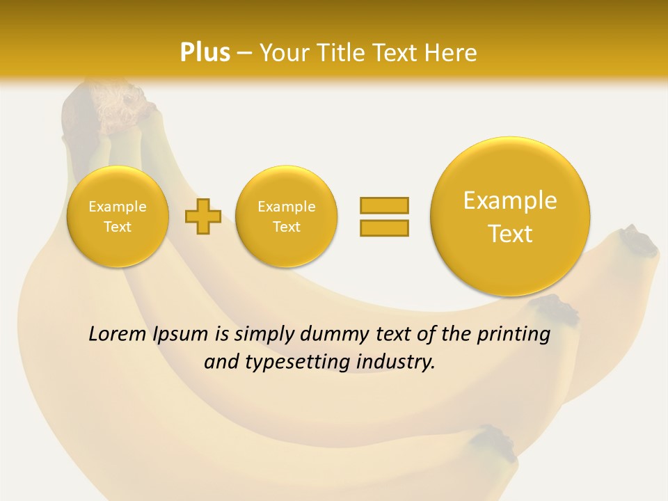 A Bunch Of Bananas Sitting On Top Of A Table PowerPoint Template