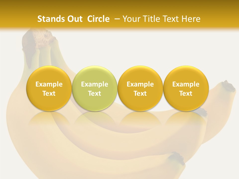 A Bunch Of Bananas Sitting On Top Of A Table PowerPoint Template