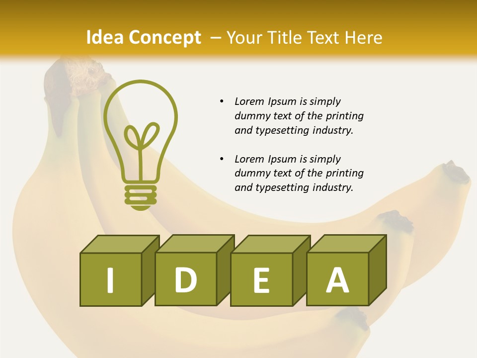 A Bunch Of Bananas Sitting On Top Of A Table PowerPoint Template