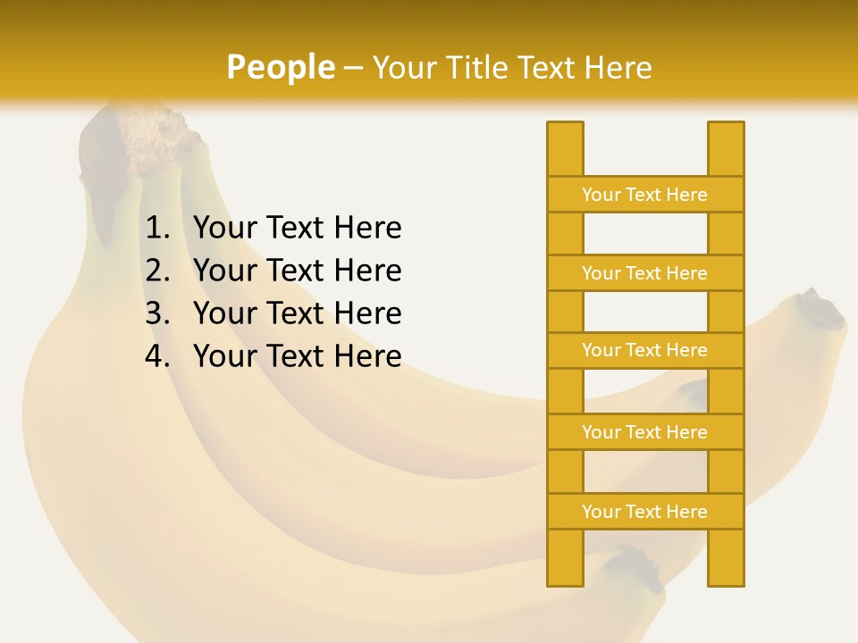 A Bunch Of Bananas Sitting On Top Of A Table PowerPoint Template