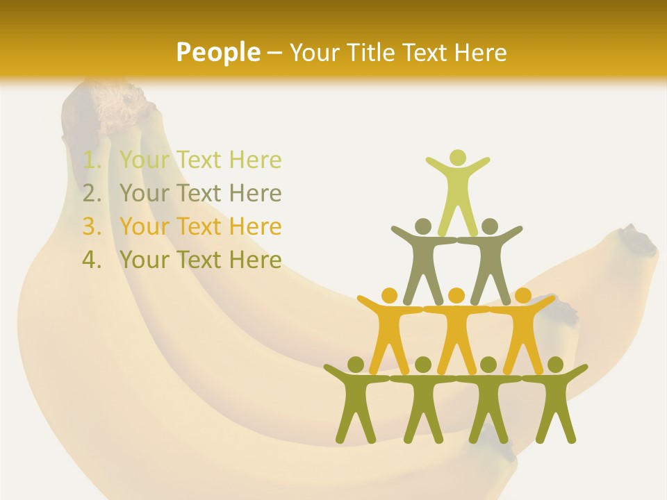 A Bunch Of Bananas Sitting On Top Of A Table PowerPoint Template