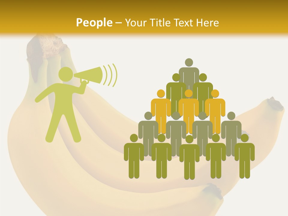 A Bunch Of Bananas Sitting On Top Of A Table PowerPoint Template