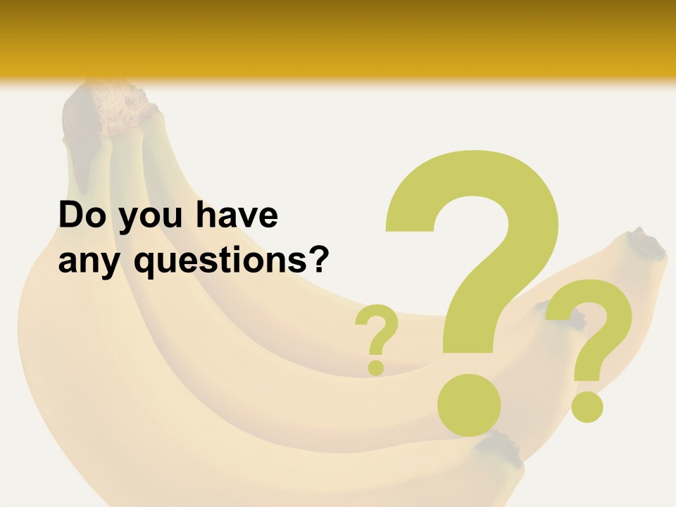 A Bunch Of Bananas Sitting On Top Of A Table PowerPoint Template