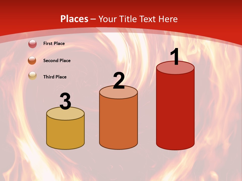 A Red And Yellow Fire Powerpoint Presentation PowerPoint Template