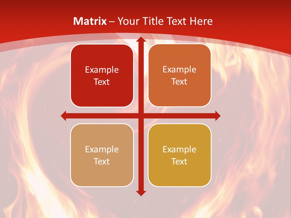 A Red And Yellow Fire Powerpoint Presentation PowerPoint Template