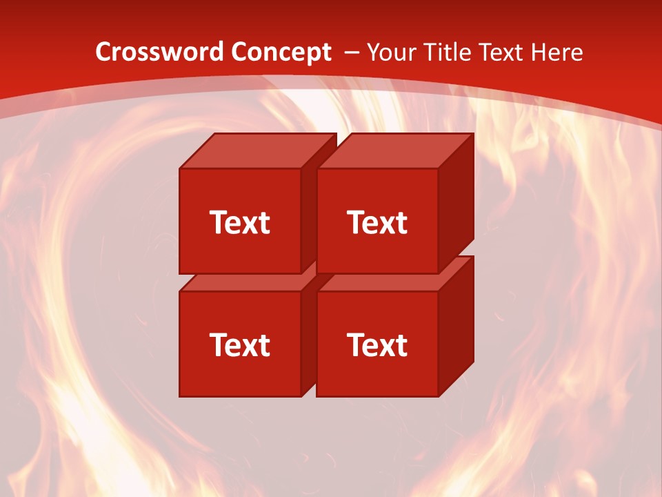 A Red And Yellow Fire Powerpoint Presentation PowerPoint Template