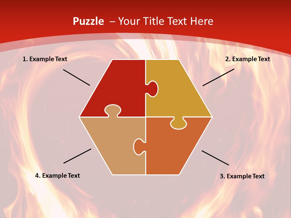 A Red And Yellow Fire Powerpoint Presentation PowerPoint Template