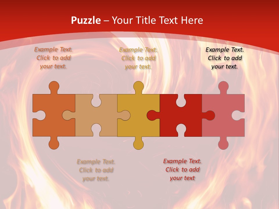 A Red And Yellow Fire Powerpoint Presentation PowerPoint Template