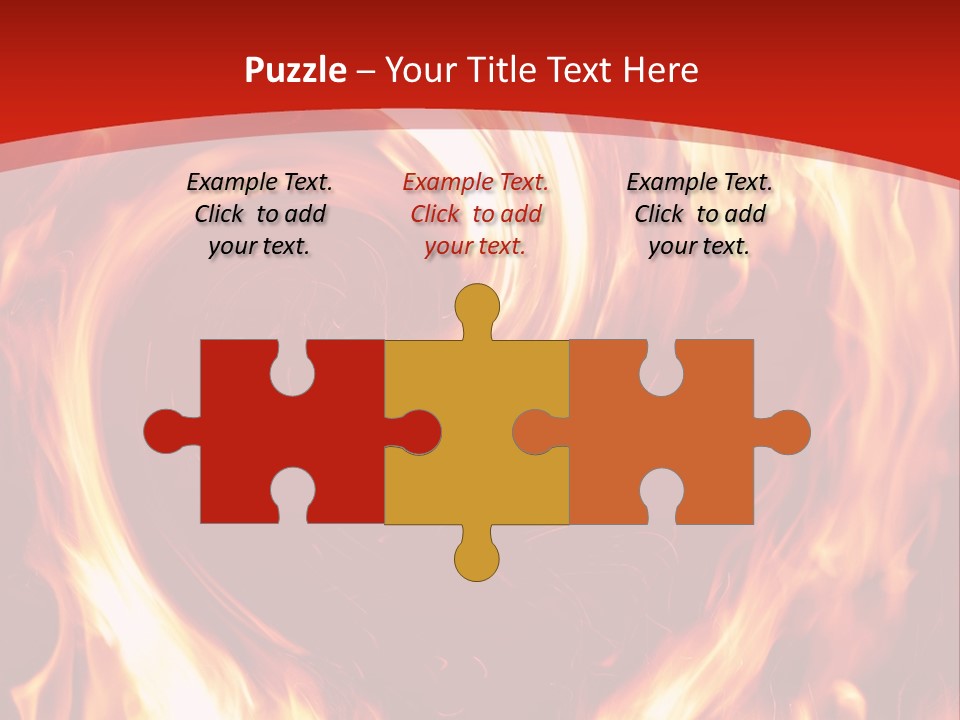 A Red And Yellow Fire Powerpoint Presentation PowerPoint Template