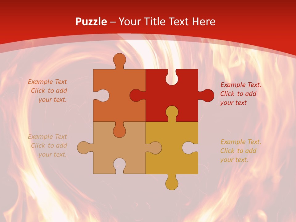 A Red And Yellow Fire Powerpoint Presentation PowerPoint Template