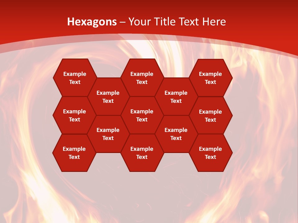 A Red And Yellow Fire Powerpoint Presentation PowerPoint Template