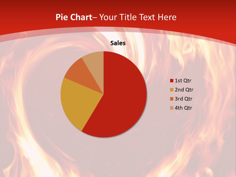 A Red And Yellow Fire Powerpoint Presentation PowerPoint Template