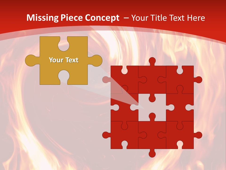 A Red And Yellow Fire Powerpoint Presentation PowerPoint Template