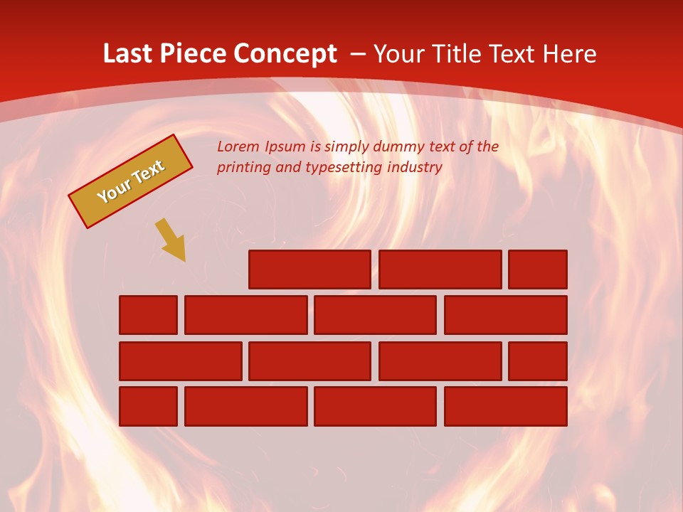 A Red And Yellow Fire Powerpoint Presentation PowerPoint Template