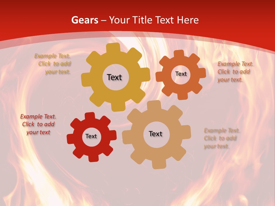 A Red And Yellow Fire Powerpoint Presentation PowerPoint Template