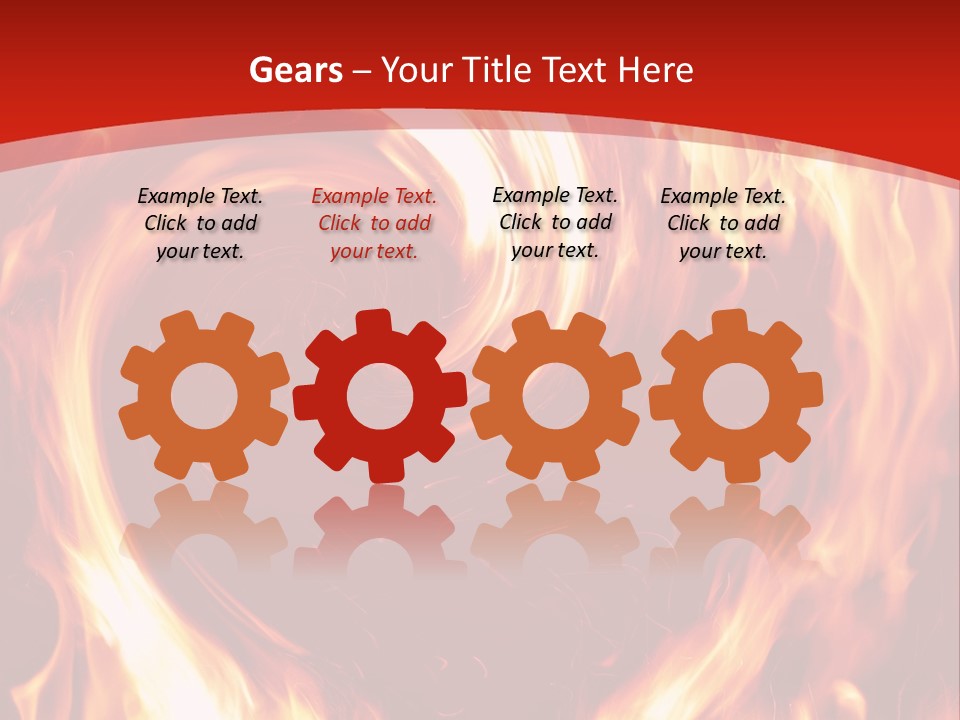A Red And Yellow Fire Powerpoint Presentation PowerPoint Template