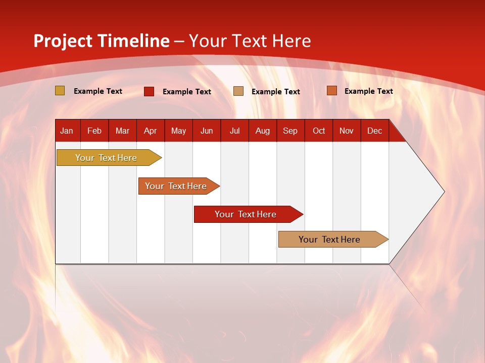 A Red And Yellow Fire Powerpoint Presentation PowerPoint Template