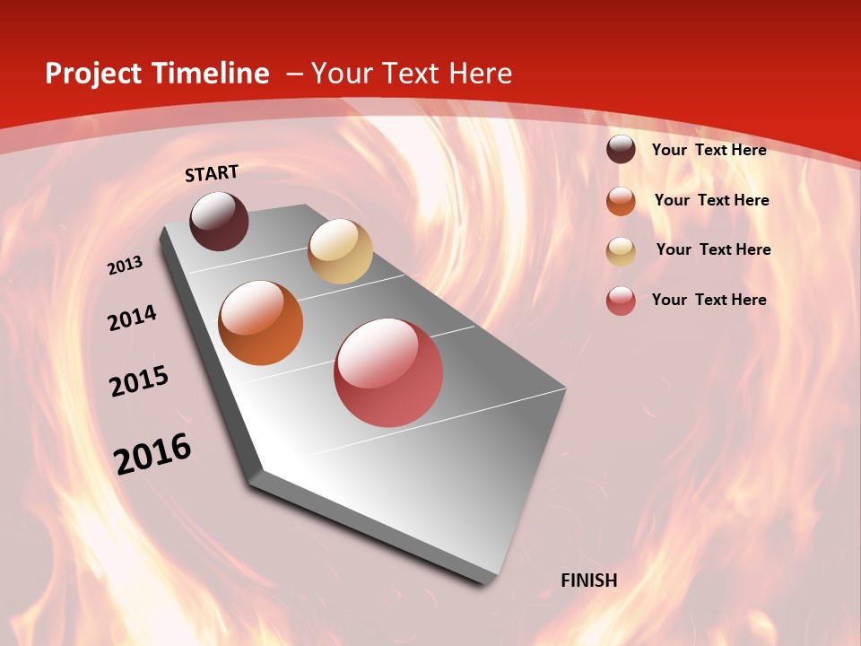 A Red And Yellow Fire Powerpoint Presentation PowerPoint Template