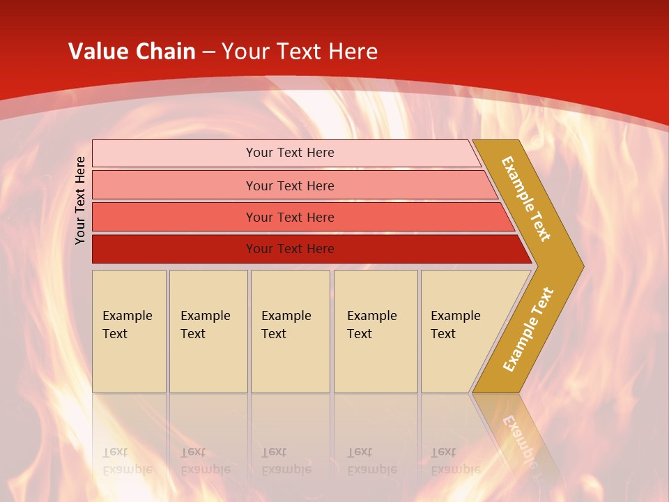 A Red And Yellow Fire Powerpoint Presentation PowerPoint Template