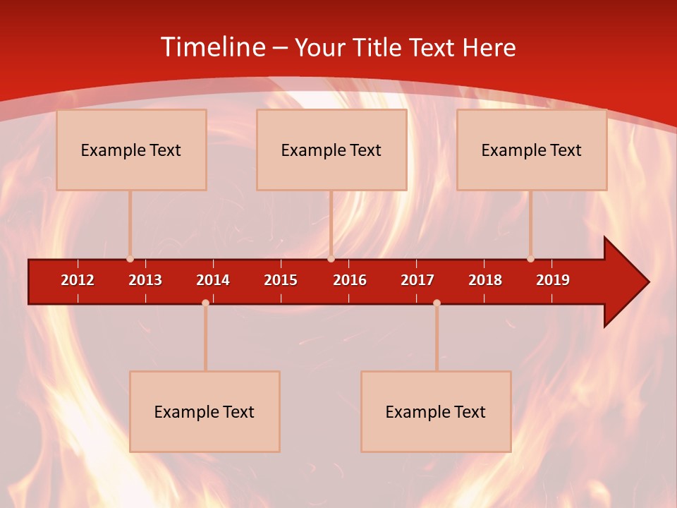A Red And Yellow Fire Powerpoint Presentation PowerPoint Template