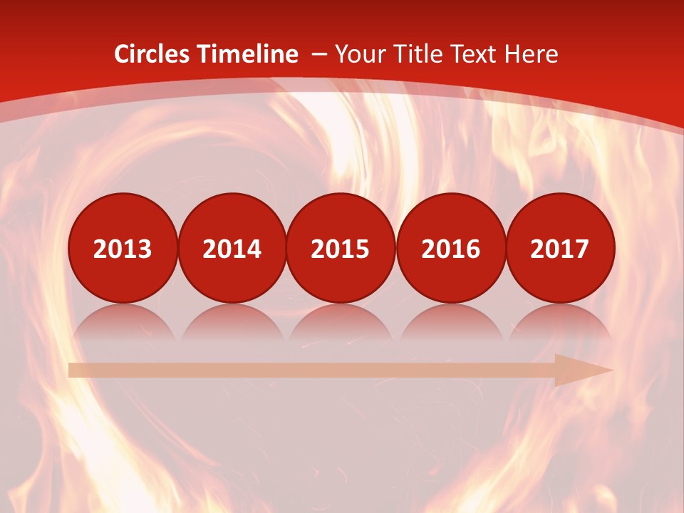A Red And Yellow Fire Powerpoint Presentation PowerPoint Template
