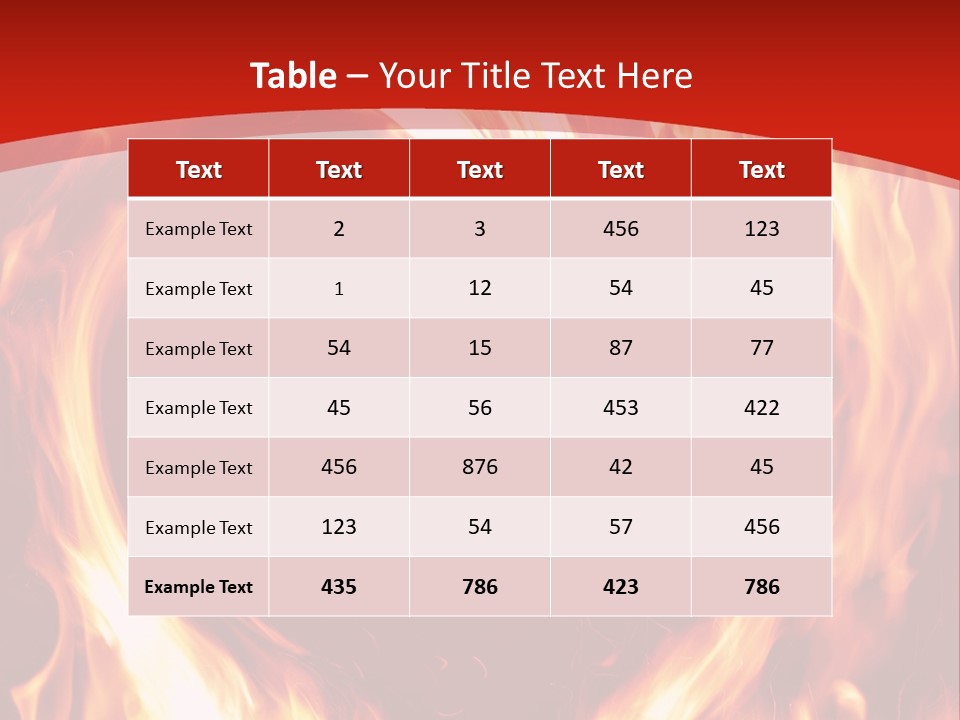 A Red And Yellow Fire Powerpoint Presentation PowerPoint Template