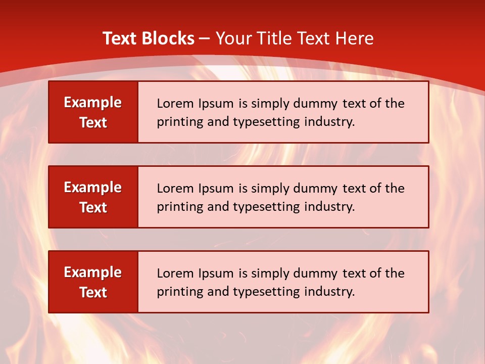 A Red And Yellow Fire Powerpoint Presentation PowerPoint Template
