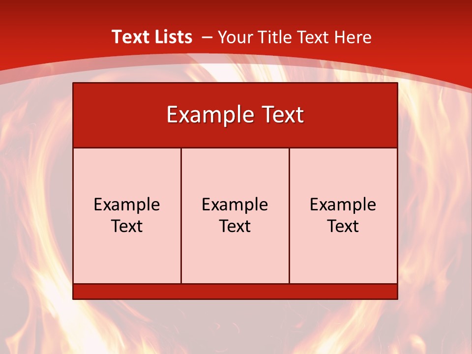 A Red And Yellow Fire Powerpoint Presentation PowerPoint Template