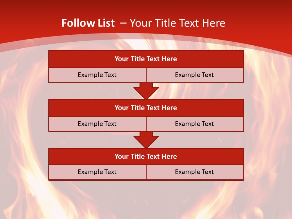 A Red And Yellow Fire Powerpoint Presentation PowerPoint Template